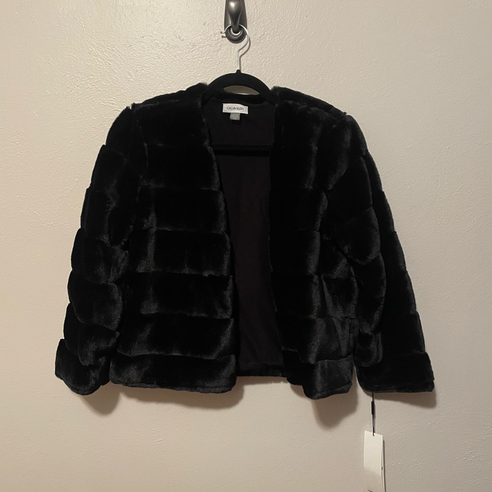 Calvin Klein Faux Fur Jacket